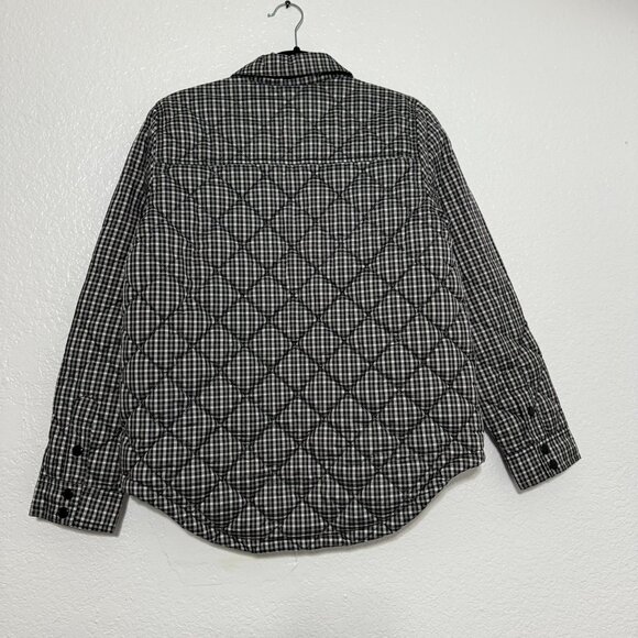 J. Crew Checkered Black and White Puffer Jacket - Picture 2 of 16